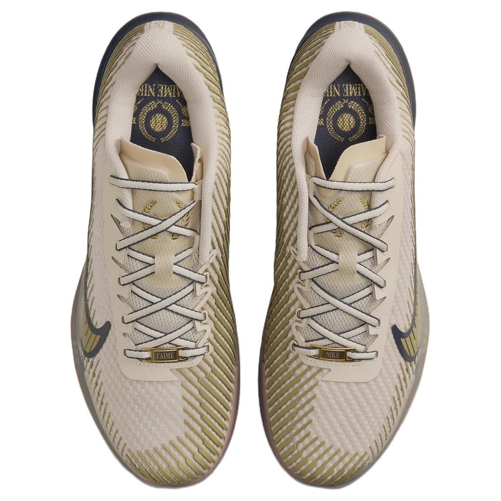 New Nike Court Vapor 11 Hc Premium Sanddrift Thunder Blue Gum Medium Brown Metallic Gold FN4735-101