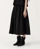 BOWLLOON Seersucker Flare Skirt (Black)