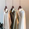 Women's Designer Long Sleeve Silk Shirt - Versatile & Stylish for Spring/Autumn 2026