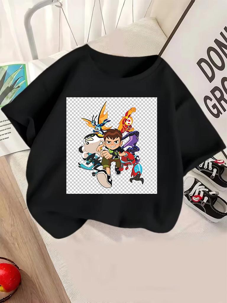 Humungousaur Ben 10 Short Sleeve Tee Kids Summer Cute Crewneck Casual Age 3-14