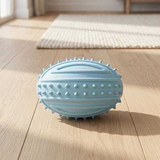 Jouets de Dentition pour Chiens avec Picots Nettoyage des Dents Boule Jouet Ballon de Rugby Résistant aux Morsures avec Son Interactif pour Chiens Petits Moyens Grands Santé Dentaire et