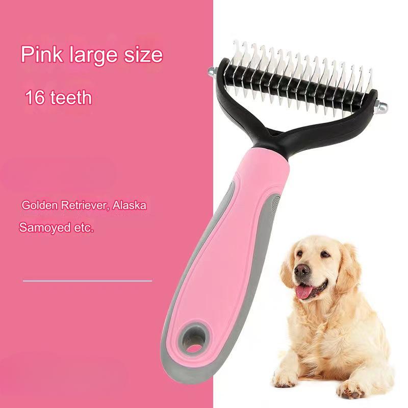 Pet Hair Remover Brush Dogs Fur Trimming Pet Grooming Tool For Matted Long Hair Curly Pet Deshedding Cat Brush