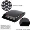 Universal Car Decorative Air Flow Intake Hood Scoop Bonnet Vent Sticker Cover Hood (Black)