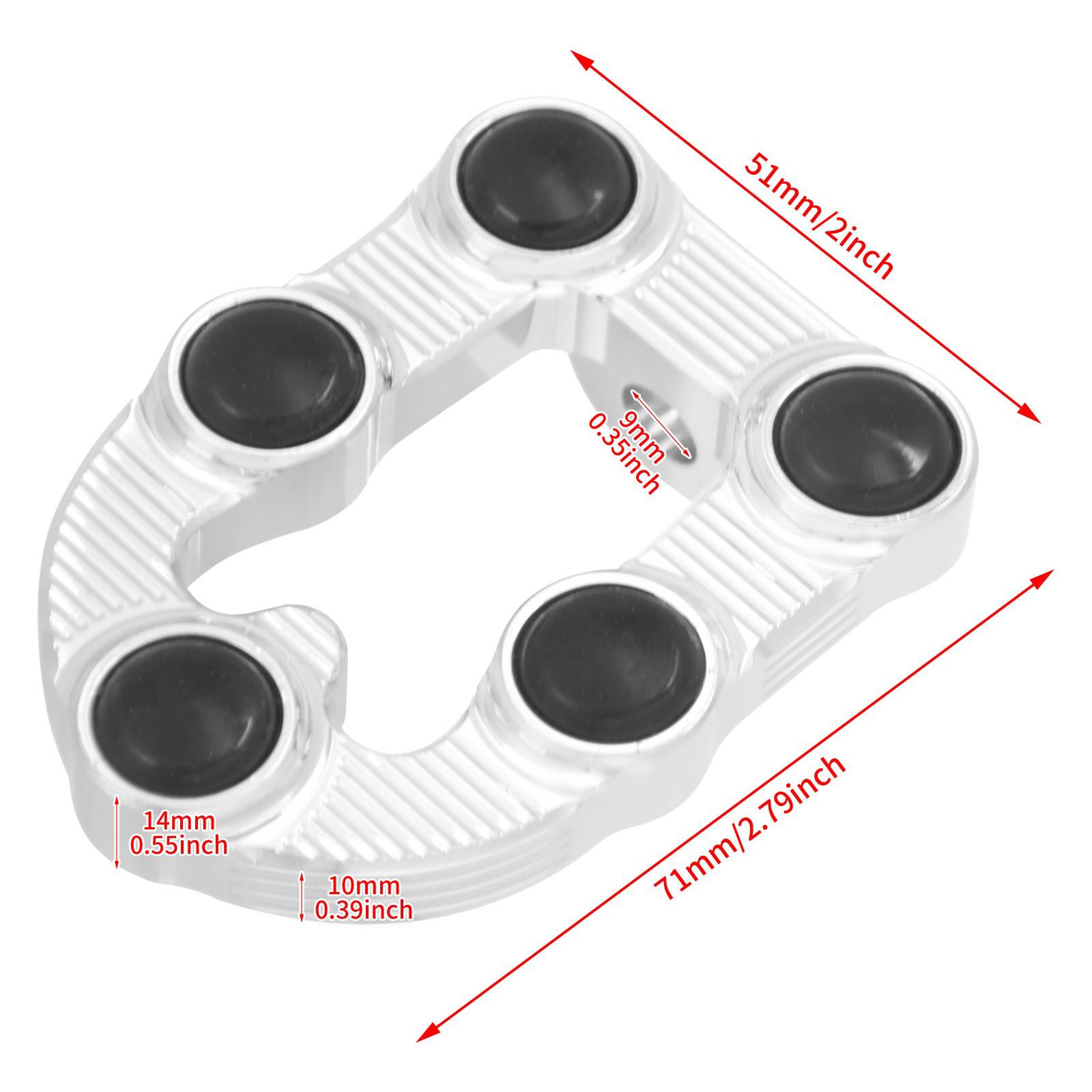 

3D Textured Foot Pegs & Pedals for Harley Softail Dyna Glide 1 piece