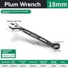Durable Ratchet Wrench 8-32mm Plum Blossoms Open Combination Wrench Two-Way Double Fast Ratchet Wrench Auto Repair Tools