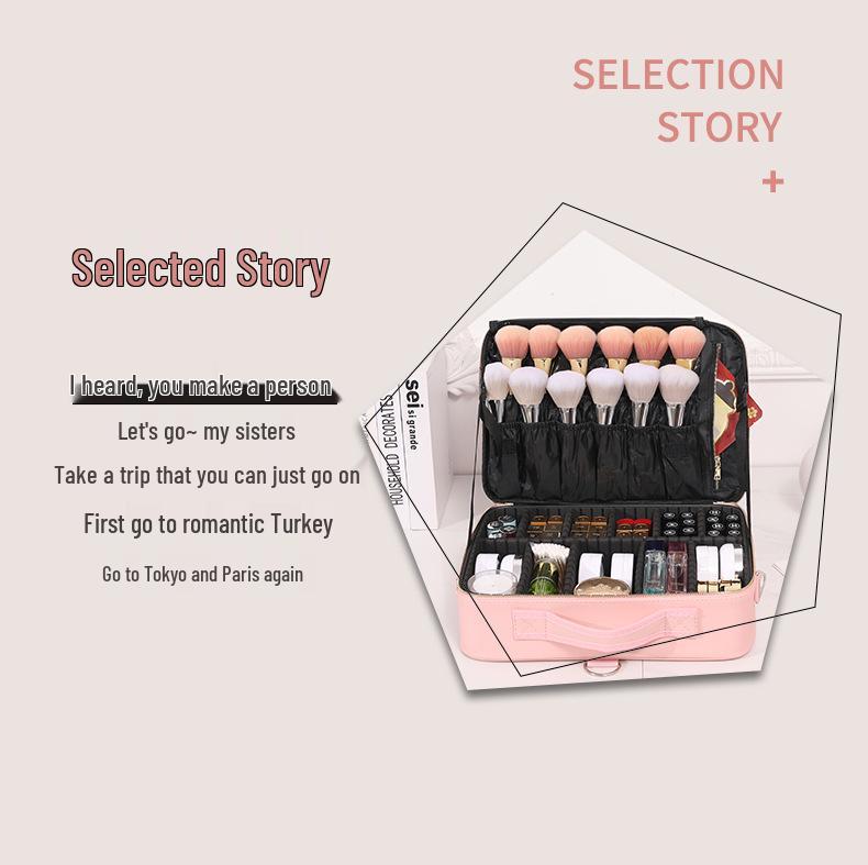 Large Capacity Portable Waterproof Makeup Artist Travel Bag