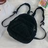 Corduroy Mini Backpack Multiple Pockets School Bag Classic Solid Color Shoulder Bag S/M/L Soft Unisex Female Commuter Travel Bag