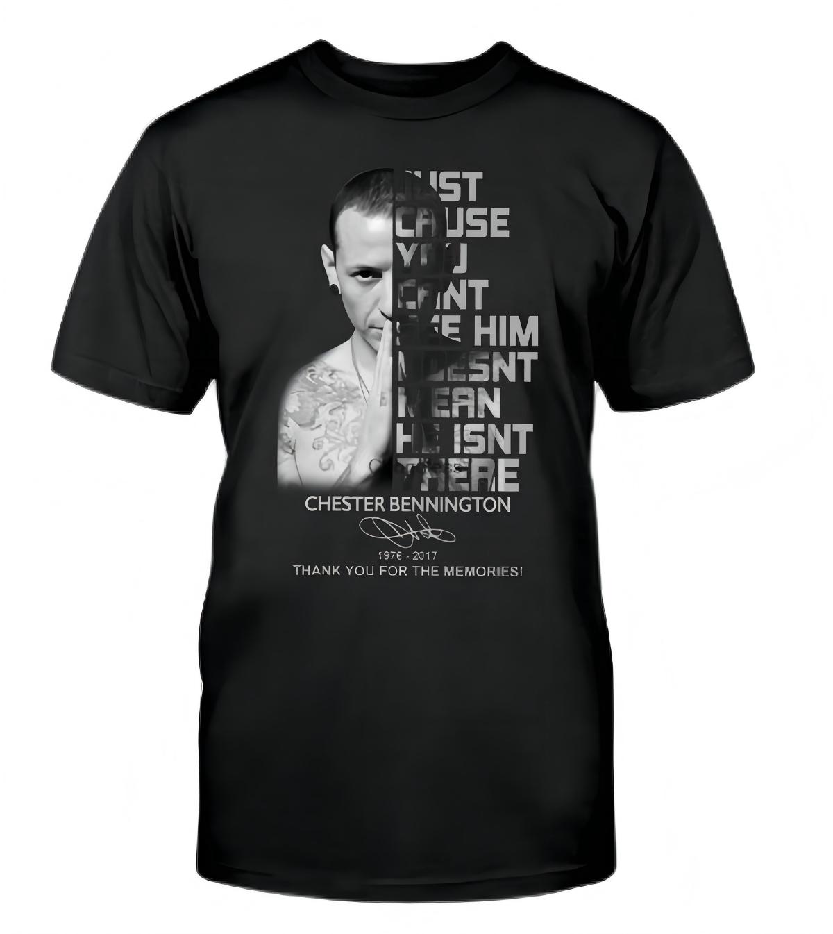 Chester Bennington Quote Portrait T-Shirt M чёрный
