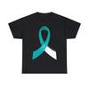 Cervical Cancer Awareness Ribbon Graphic Tee Shirt, S-5XL