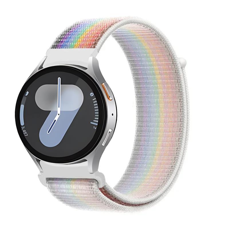 Nylon Loop Band for Samsung Galaxy Watch 7/FE/6 5 4 44mm 40mm Original Wristband for Watch 6 Classic 47mm 43mm/5 Pro 45mm Strap