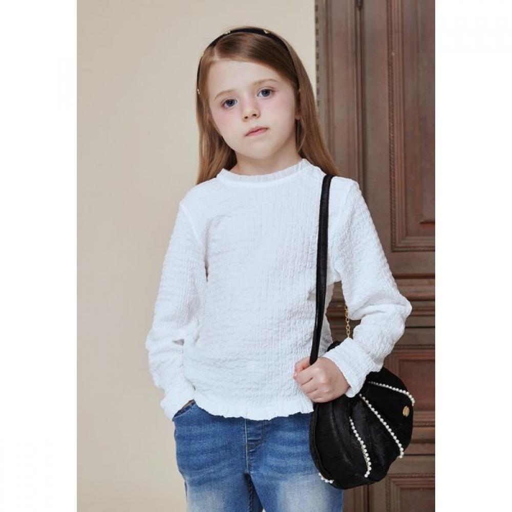 The Coffee Bean   Tea Leaf White Frill Tee Blouse Ba12bl01wt 165