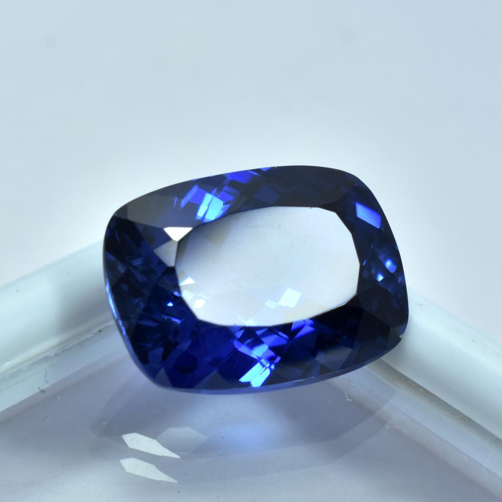 Natural Blue Tanzanite Loose Gemstone 7 ct Cushion Cut Jewelry Grade for Jewelry Making and Crafts