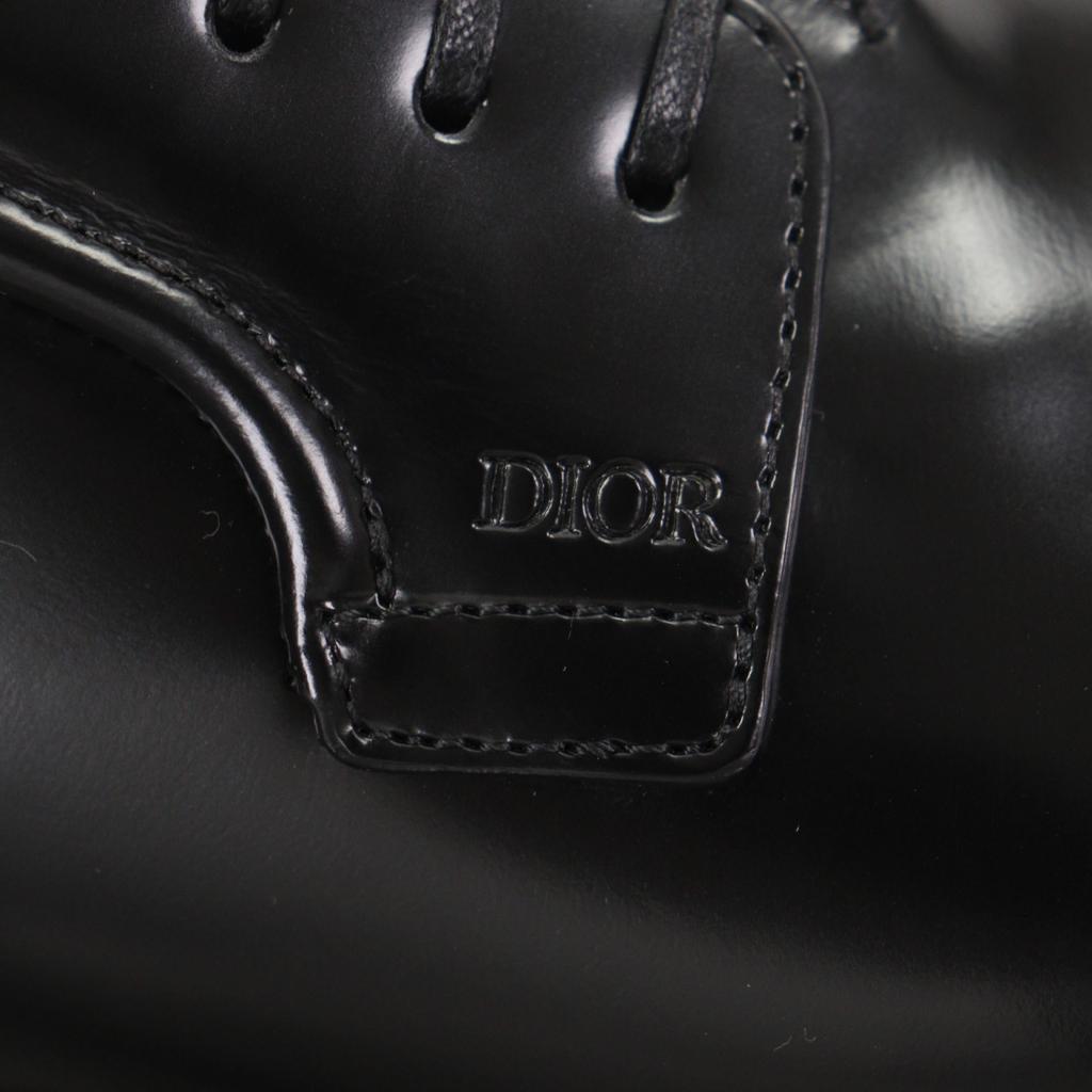 Pristine DIOR Dress shoes black leather mens 39 Used