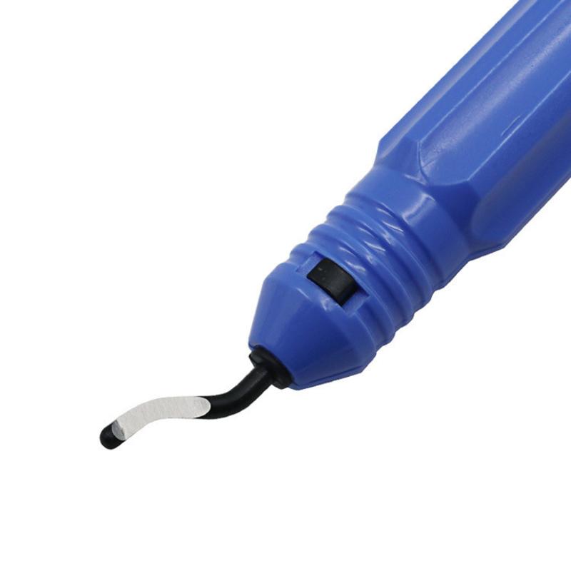 Deburring Tool With 10 Steel Blades, 360 Degree Rotary Head Deburring Tool For Metal Resin Plastic 3D Printing Wood