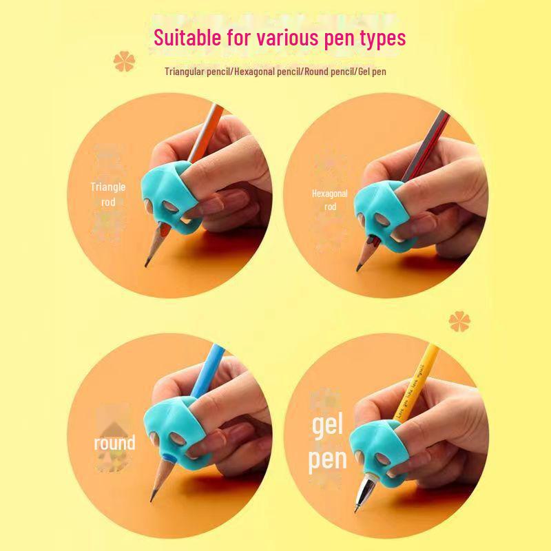 Three-Finger Pen Grip: Beginner's Writing Aid & Calligraphy Tool for Kids and Primary Students