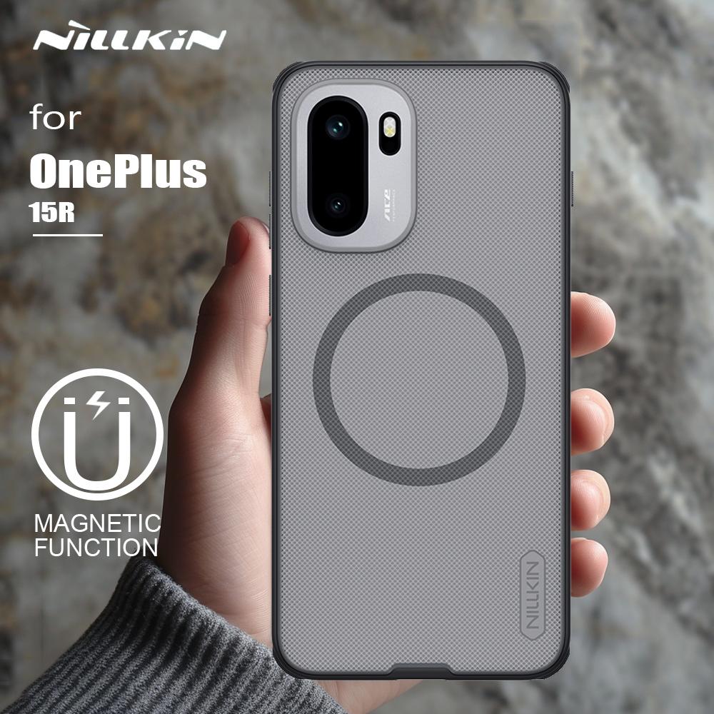 Für OnePlus 15R 5G magsafe Hülle Nillkin Magnetisch Mattiert Voll 360 PC+TPU Weicher Rahmen Rückabdeckung Schutz funda