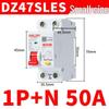 Delixi 220V Miniature Air Switch Circuit Breaker 2P with Leakage Protection, 1P+N, 3P, 4P.