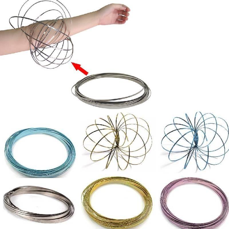 Hand Ring Magic Toy Iron Stress Relief Durable Adults Kids Creative Color Solid