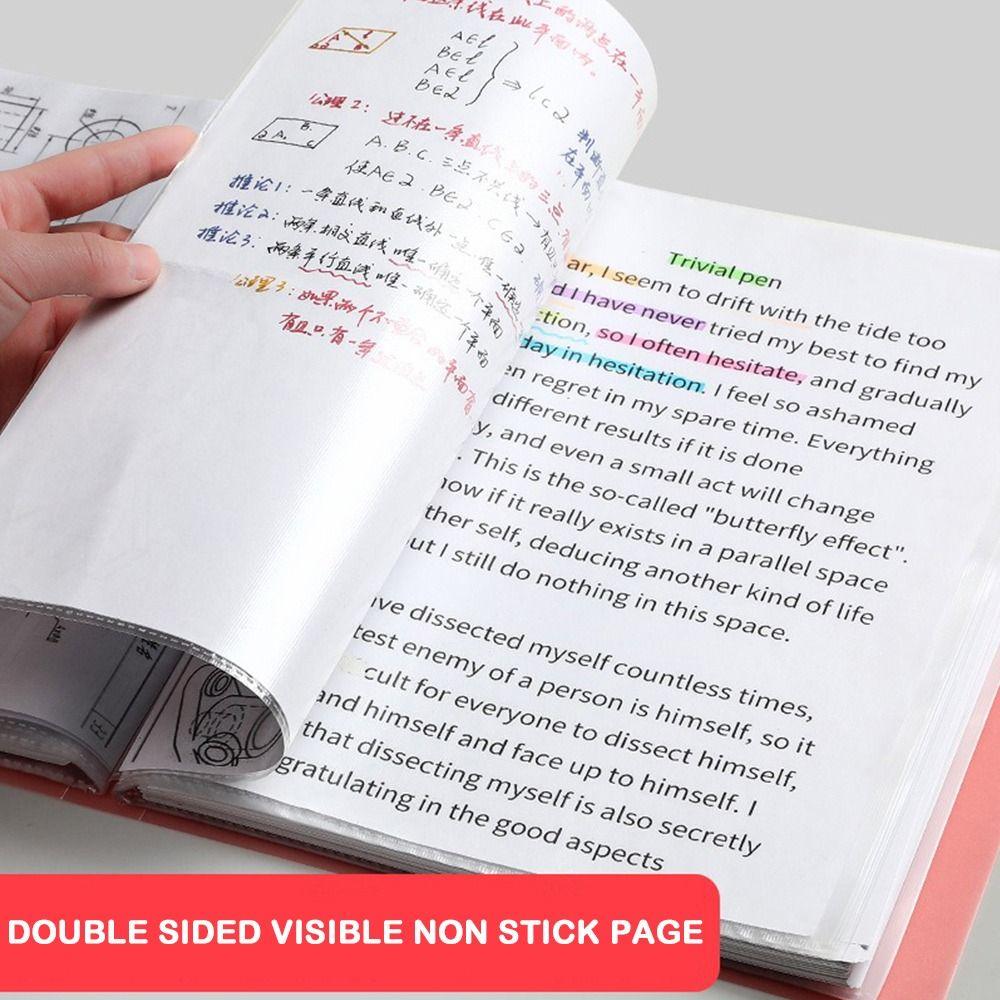 20/30/40/60/100 Pages A4 File Folder Large Capacity Test Paper Storage Bag  Back To School Gift