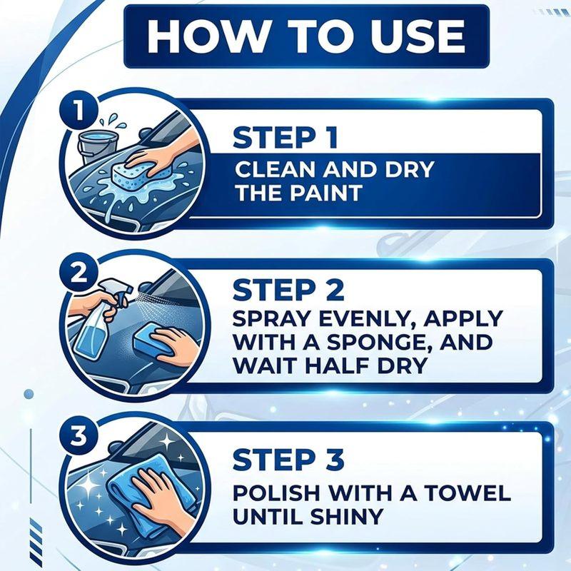 1-5PCS Car Nano Coating Spray Auto Quick-Dry Coating Hydrophobic Protection Polishing Maintenance Renewal  Agent Accessories