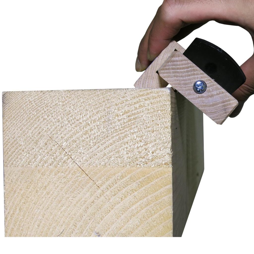 Yamatani Seisakusho Rokubei Replaceable Blade Single Planer and Ruler, 42mm, 45° 90°
