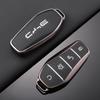 BYD Han EV TPU Leather Key Case for Seagull, Song Plus/Pro - Full Wrap Protective Shell with Buckle