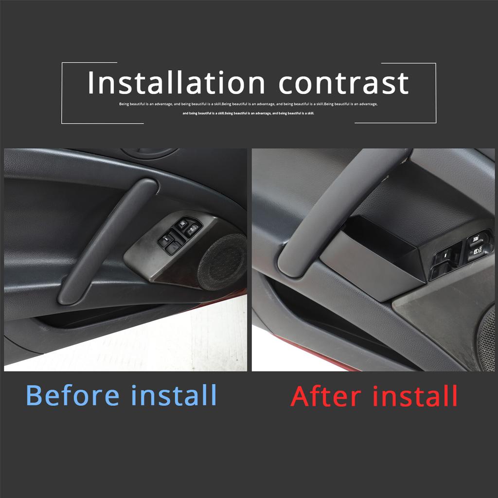 Black ABS Door Armrest Storage Box Fits For Mitsubishi ECLIPSE 2006-2011