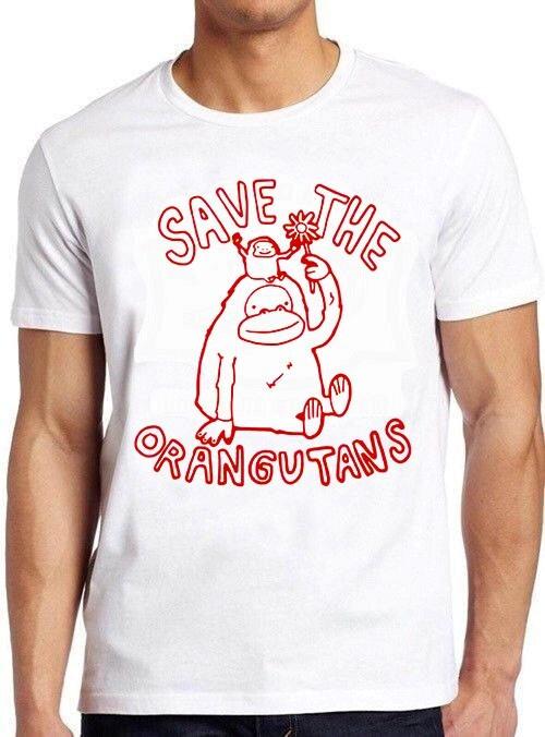 Save The Orangutan Homage Monkey Jungle Top Funny Cool Gift Tee T Shirt M1165 S разноцветный