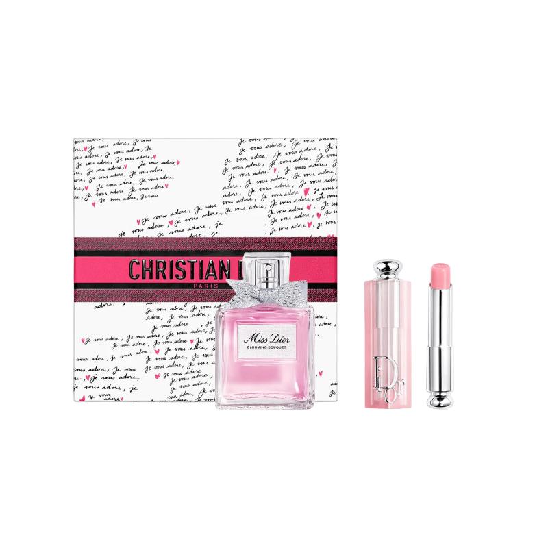 DIOR Perfume Two-piece set: Miss Flower Eau de Toilette 50ml + lipstick #001 белый