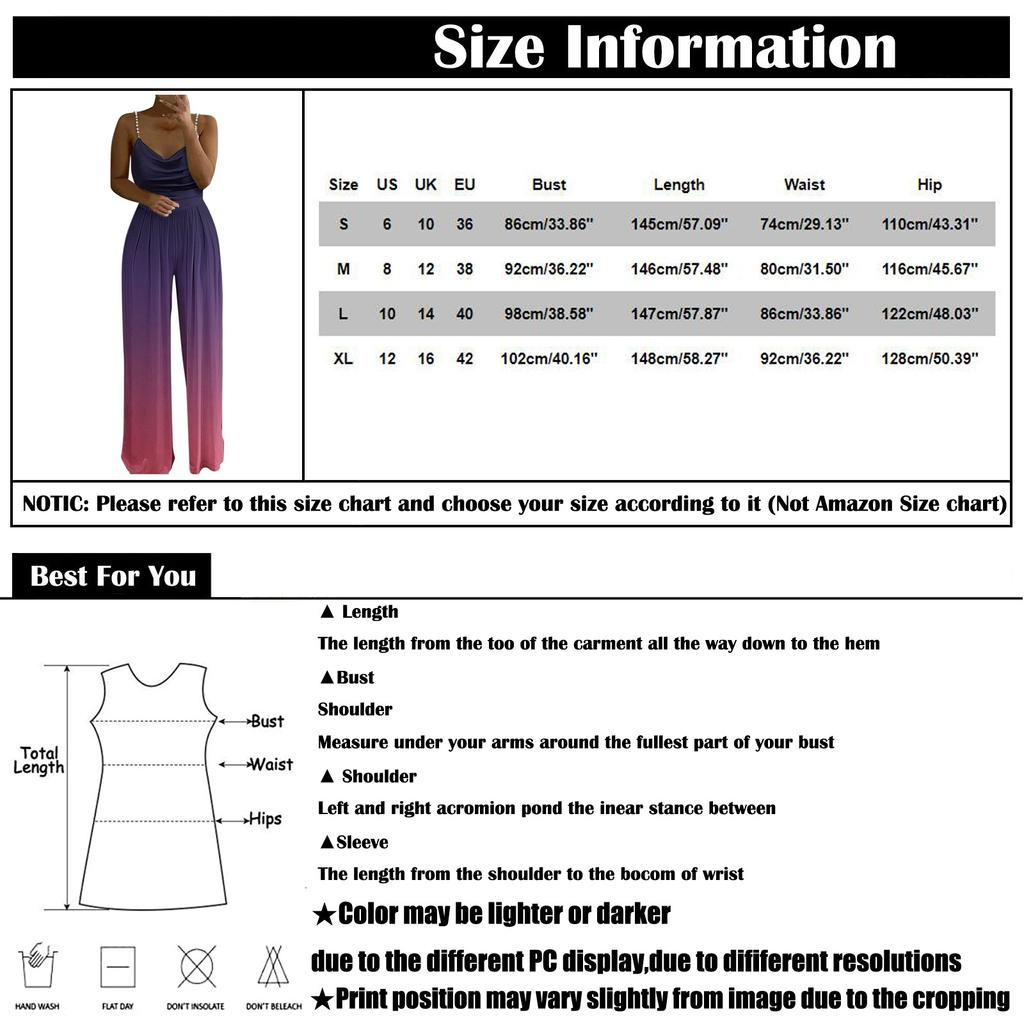 Fashion Women's Tight Gradient Round Neck Sleeveless Camisole Jumpsuit