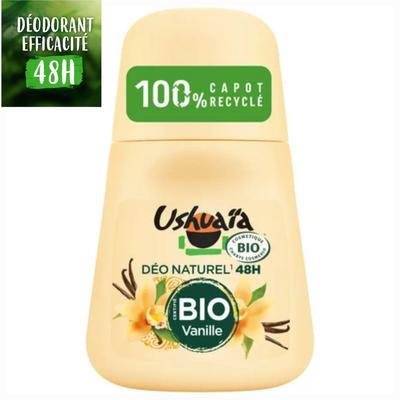 Natural Organic Roll-on Deodorant with Vanilla. Your Skin Remains Soft and Protected for 48 Hours.
