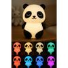 Panda Night Light Portable LED Lamp Made of Silicone Multicolor Light with Remote Control Adjustable Brightness and Color Gift