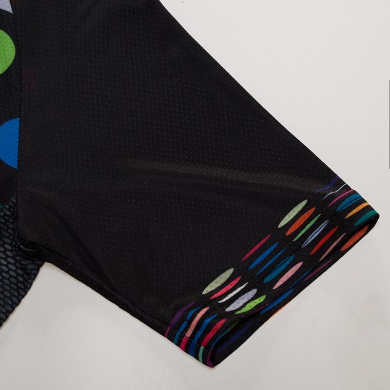 Summer Short Riding Bicycle Cycling Clothing Set Polka Dot Men/Women Sport Jerseys Suits