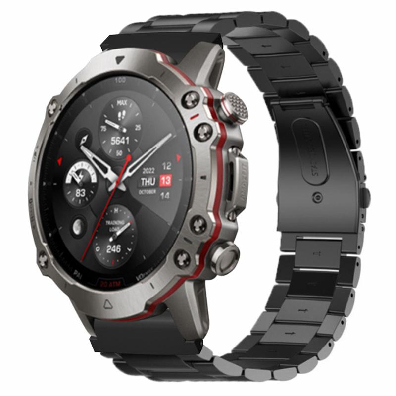 Für Huami Amazfit Falcon/Garmin Fenix 7/6/5 Uhrenarmband Edelstahlarmband mit 22mm PC-Verbinder