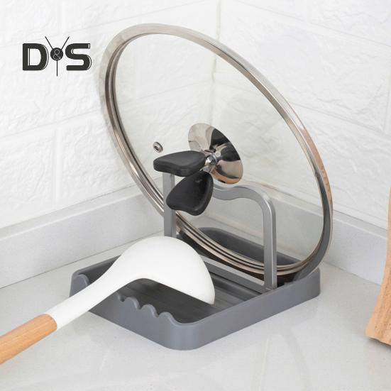 Suport pentru capacul oalei, suport pentru ustensile, design antiderapant, ușor de curățat, blat de bucătărie, pliabil, organizator pentru capacul oalei, suport