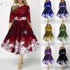 JPNTKY Fashion Summer Spring 1/2 Sleeves O-Neck Casual Dresses