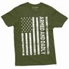 Men's Father's Day T-shirt USA Flag Armed and Dadly Dad Father Patriotic Tee