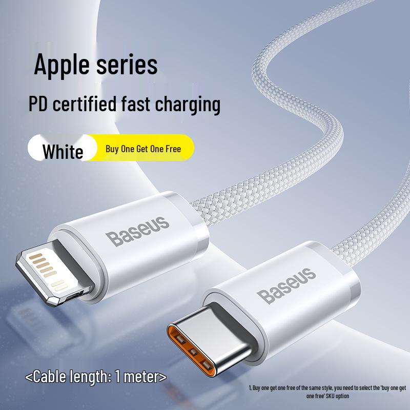 Baseus Fast Charging Cable for iPhone 12/13/14/16/17Pro & Car USB Adapter
