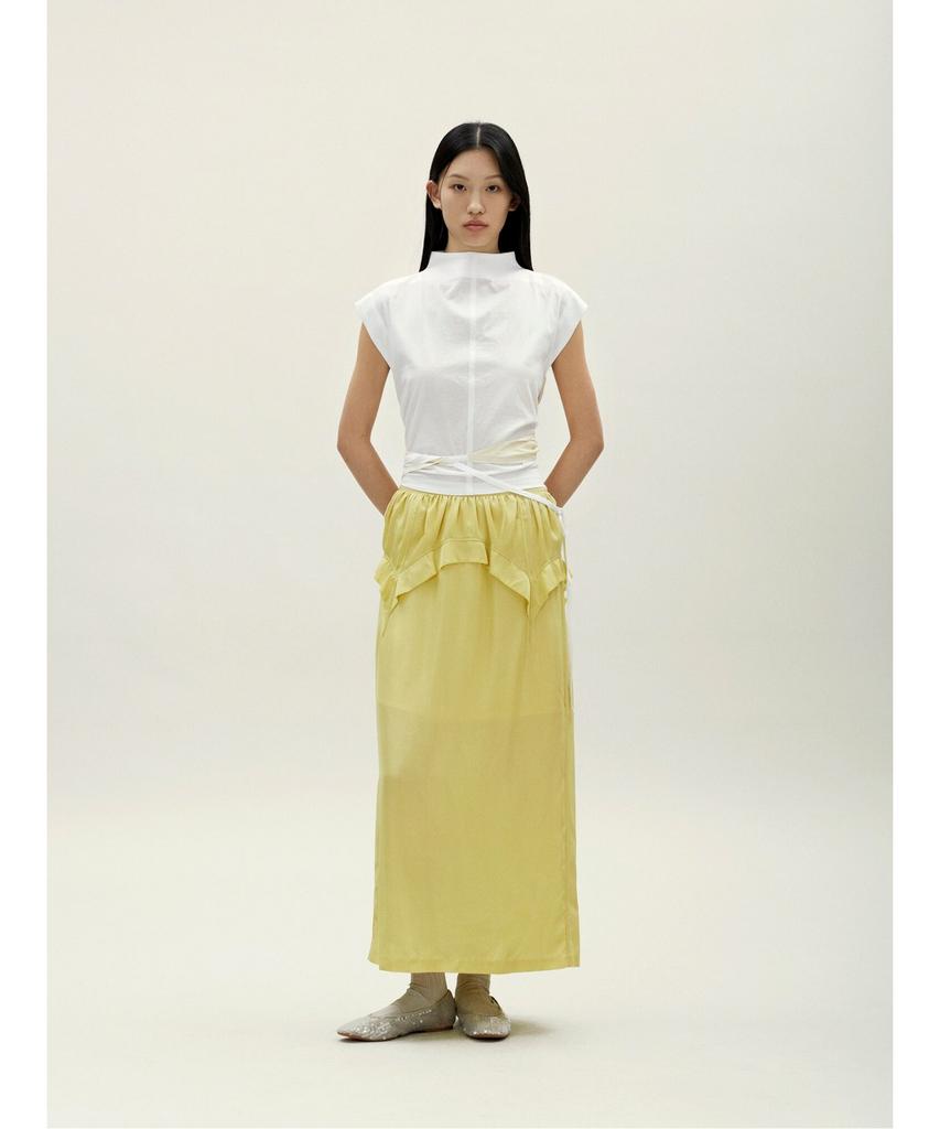 Anggae Tulip Long Skirt Lemon