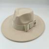 Fedora Fiocco Nuovo Blu Lago Cappello Nuovo Monocromatico Moda Primavera Unisex Cappello Jazz Cappello Fedora Gorras