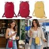 Round Zippered Crossbody Bag Large Capacity Mobile Phone Bag Classic Phone Shoulder Bag  Women Girl