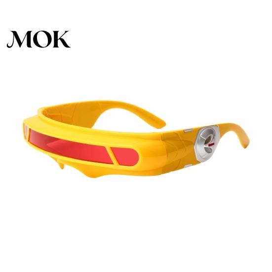 Skrāpējumnoturīgi Lēcu Saulesbrilles Futuristiskas Cyberpunk Saulesbrilles