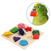 Pet Educational Parrot Interactive Training Colorful Wooden Block Birds Puzzle Supplies DIY Toy Accessories