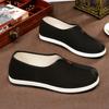 Monk Shoes Cloth Shoes Lay Shoes Soft Sole Breathable One Pedal Shoes Old Beijing Cloth Shoes Round Mouth Cloth Shoes Arhat Shoes Meditation