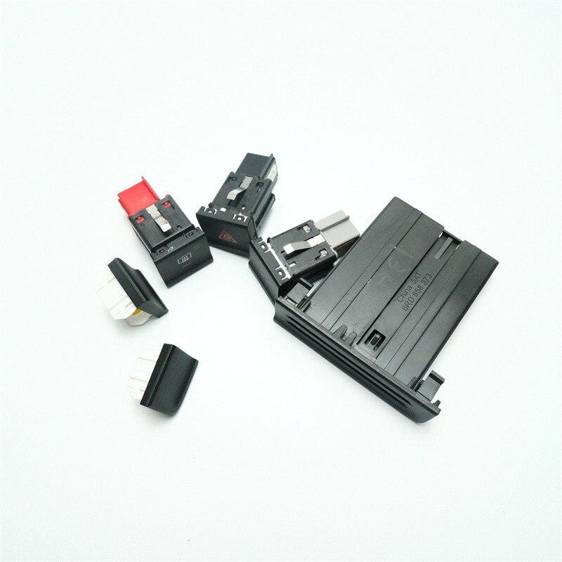 Für VW POLO 2014-2017 6C Ersatzteil Notlicht Heckscheibenheizung Reifendruckschalter Taste