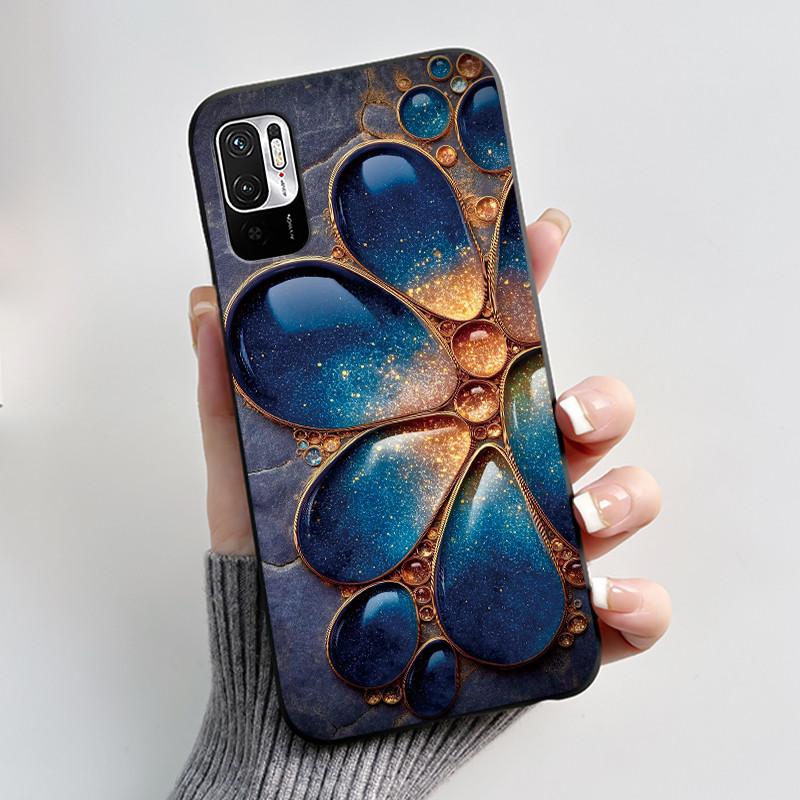 Casing For Redmi Note 10 JE 10T JE Phone Case Luxury Dragon Cute Cool Boys Girls Shockproof Black Matte Soft Silicone Back Cover