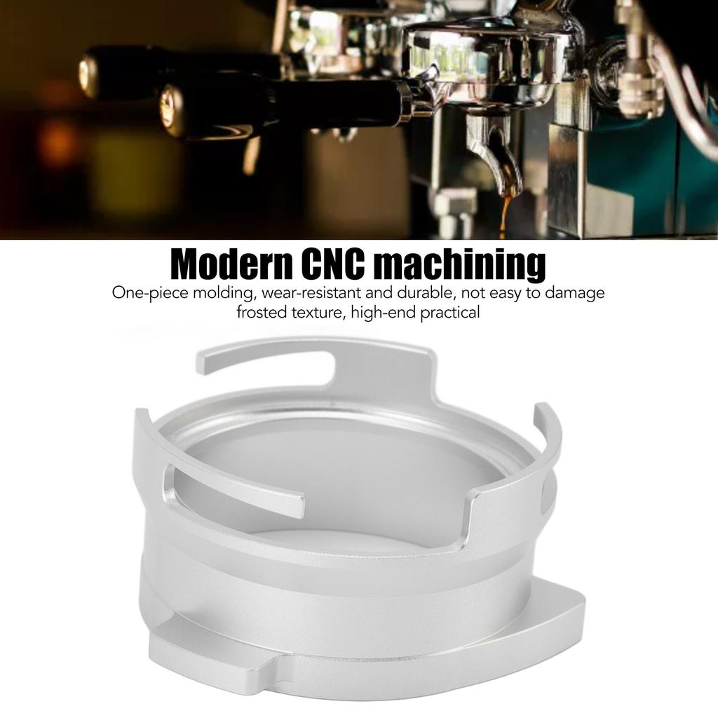 Imbuto di dosaggio per portafiltro caffè da 54 mm in lega di alluminio, imbuto di dosaggio girevole, accessori per macchine da caffè