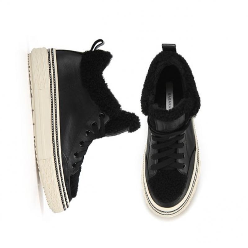 Barbara Fleece Mid Top Women S SneakerS Bbc620bk