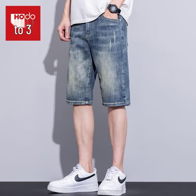 Hodo Men s Summer Relaxed Fit Denim Shorts 31