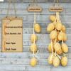 Farmhouse Decor: Pepper, Corn, Garlic, Veggie Fruit Skewers with Hemp Rope